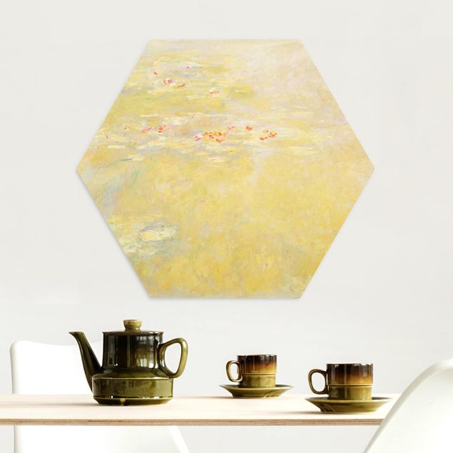 Alu-Dibond hexagon - Claude Monet - The Water Lily Pond