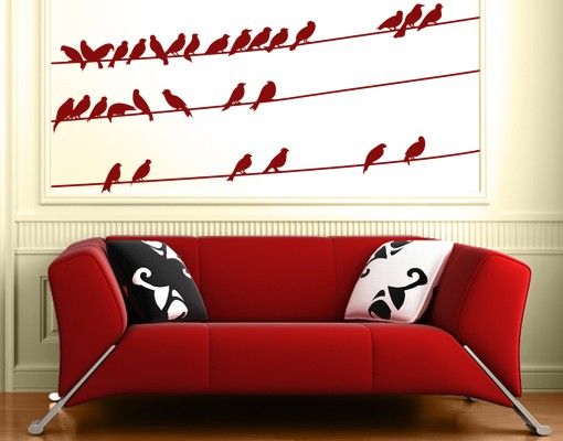 Wall sticker - No.IS21 Flock of Birds