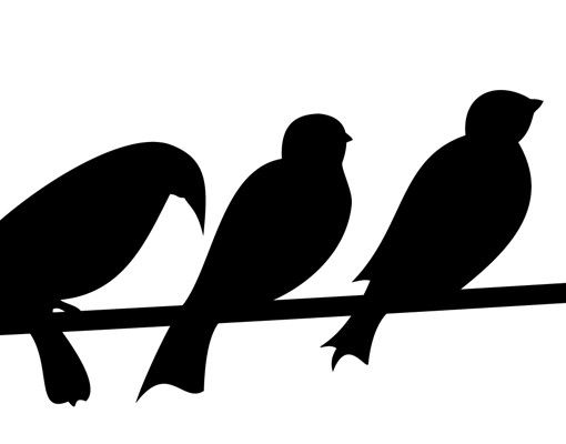 Window sticker - No.IS21 Flock of Birds