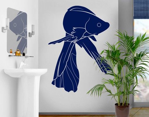 Shark stickers for wall No.IS32 siamese fighting fish