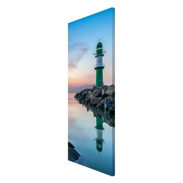 Magnetic memo board - Sunset at the Lighthouse