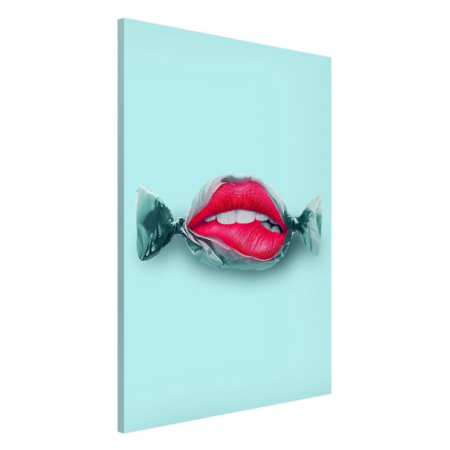 Magnetic memo board - Candy With Lips