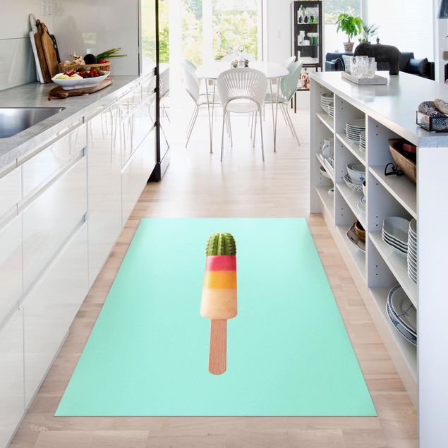 modern area rugs Popsicle With Cactus