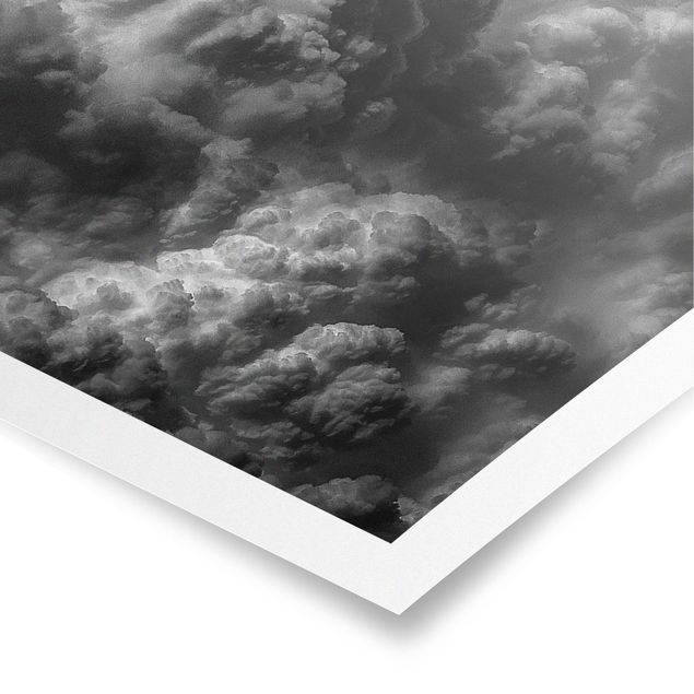 Panoramic poster black and white - A Storm Is Coming