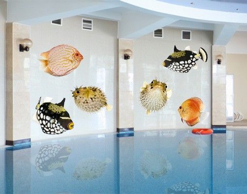 Aquarium wall stickers No.618 Fish Set