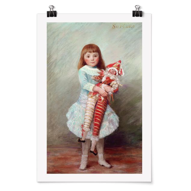 Poster art print - Auguste Renoir - Suzanne with Harlequin Puppet