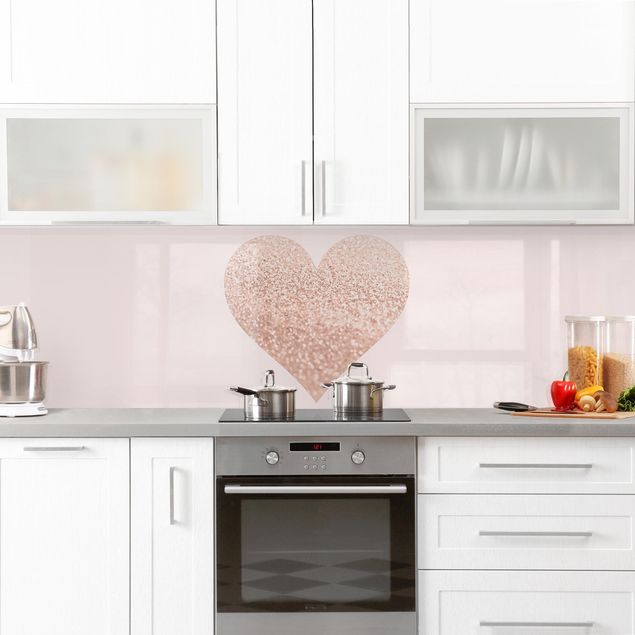 Kitchen wall cladding - Shimmering Heart