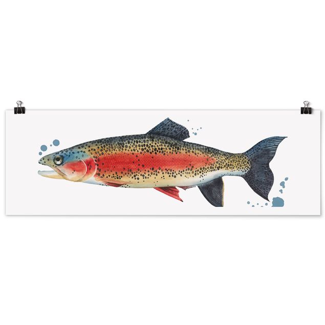 Panoramic poster kitchen - Color Catch - Trout