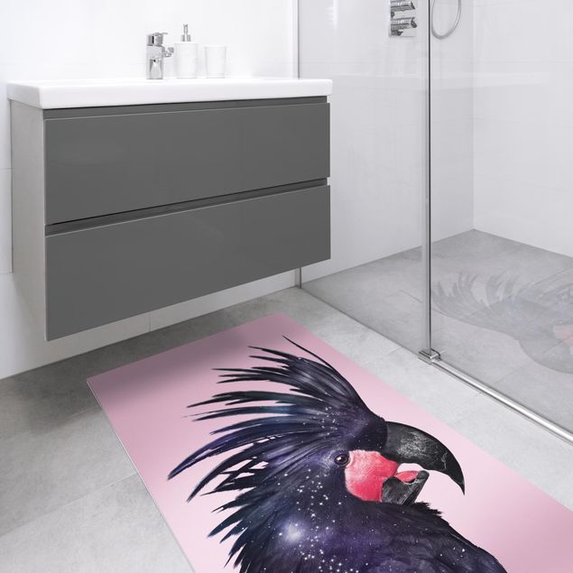kitchen runner rugs Cockatoo With Galaxy