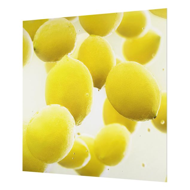 Glass Splashback - Lemon In The Water - Square 1:1