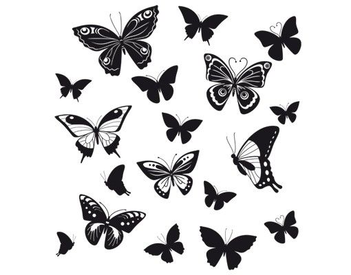 Window sticker - No.EG38 butterflies 2