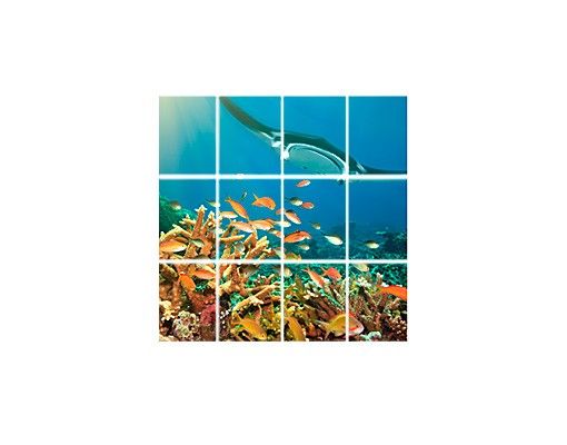 Tile sticker - Coral reef
