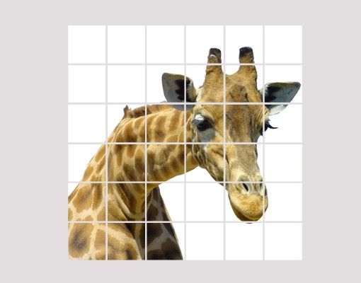 Tile sticker - Curious Giraffe