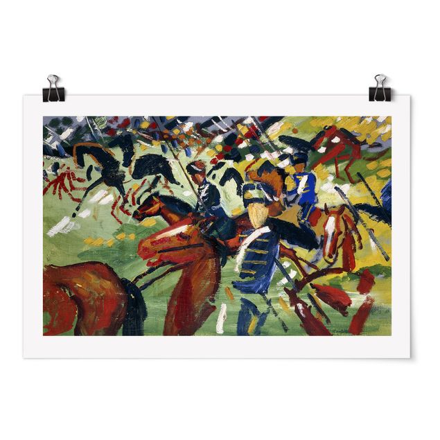 Poster - August Macke - Hussars On A Sortie
