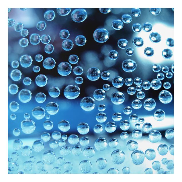 Glass Splashback - Dark Bubbles - Square 1:1