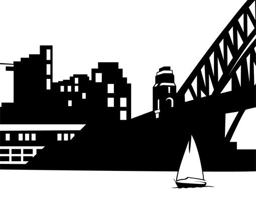 Cityscape wall stickers No.FB50 Sydney Skyline XXL