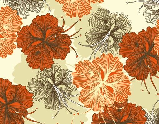 Tile sticker - Enchanting Hibiscus