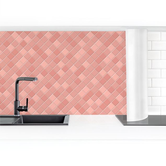 Kitchen wall cladding - Mosaic Tiles - Antique Pink
