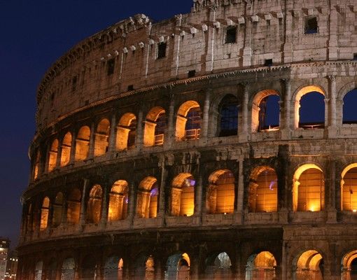 Tile sticker - Colosseum in Rome at night