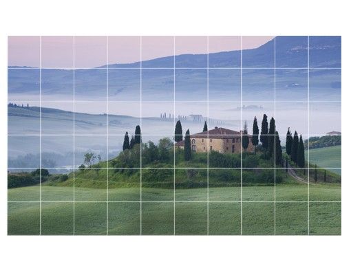 Tile sticker - Sunrise In Tuscany