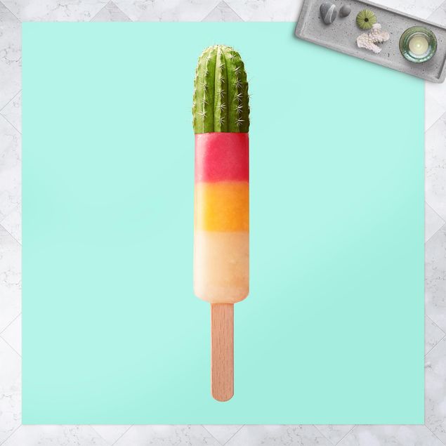 balcony mat Popsicle With Cactus