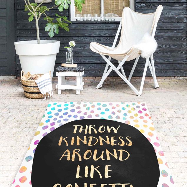outdoor mat Throw Kindness Around Like Confetti