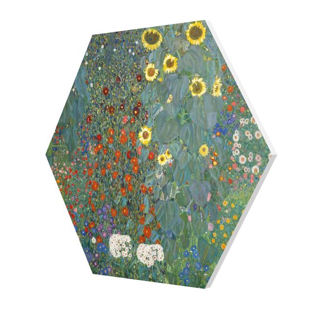 Forex hexagon - Gustav Klimt - Garden Sunflowers