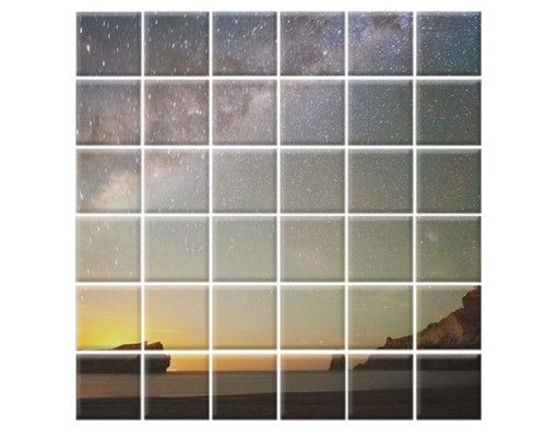 Tile sticker - Starry Sky Above The Ocean