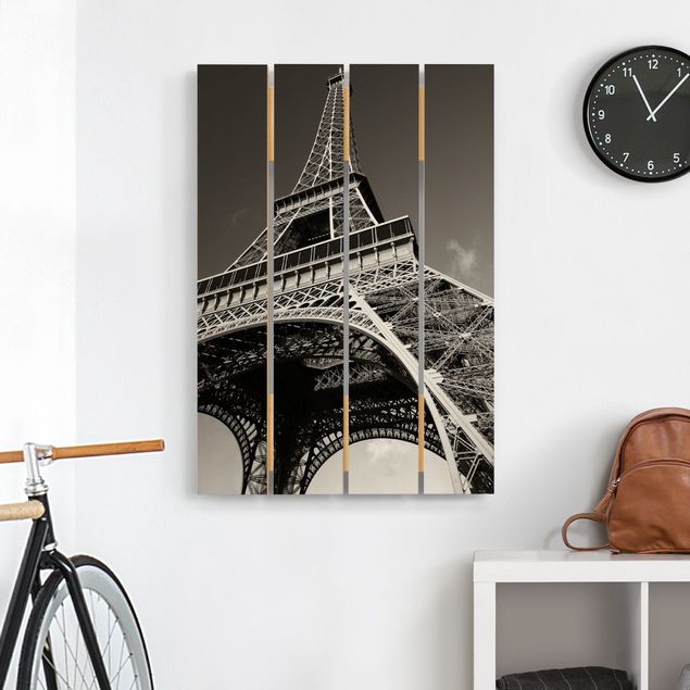 Print on wood - Eiffel tower