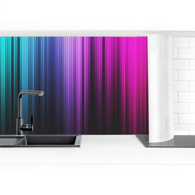 Kitchen wall cladding - Rainbow Display