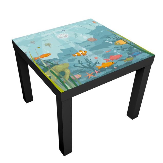 Adhesive film for furniture IKEA - Lack side table - No.EK57 Oceanic Landscape