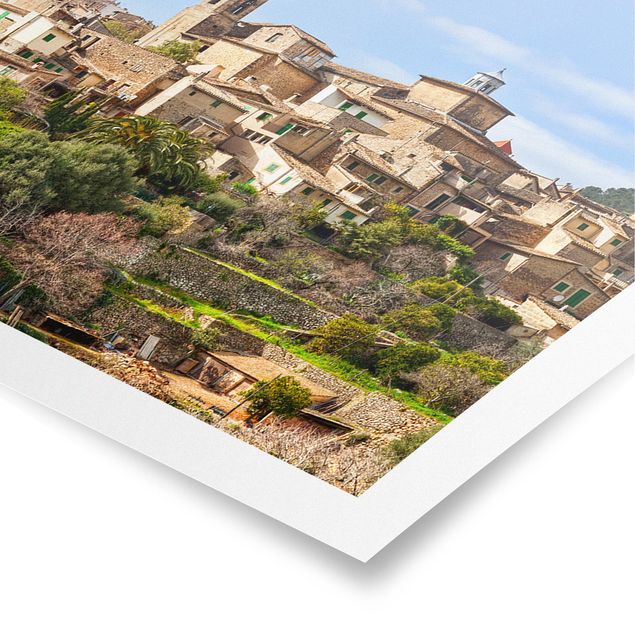 Panoramic poster architecture & skyline - Rural Valldemossa