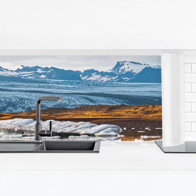 Kitchen wall cladding - Glacier Lagoon