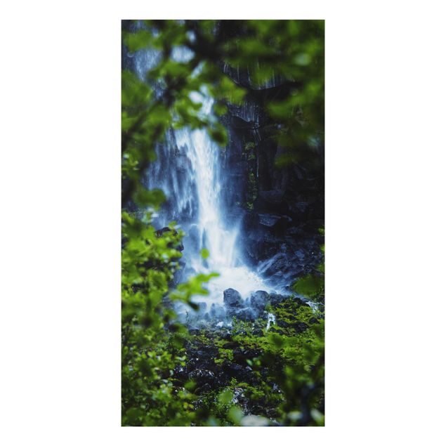 Print on aluminium - View Of Waterfall