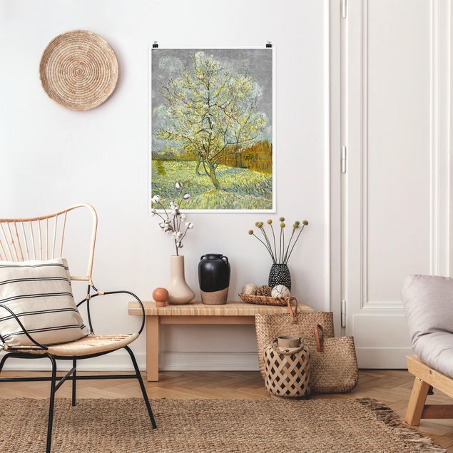 Poster art print - Vincent van Gogh - Flowering Peach Tree