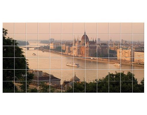 Tile sticker - Budapest Skyline