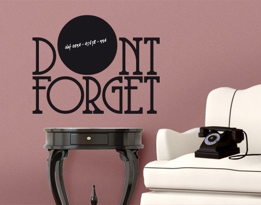 Wall stickers quotes No.EK77 Don't Forget