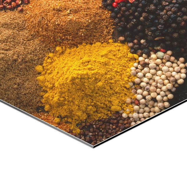 Alu-Dibond hexagon - Exotic Spices