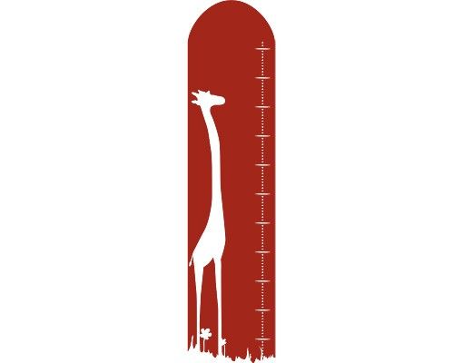 Wall stickers height measure bar No.DS43 Measuring staff Giraffe