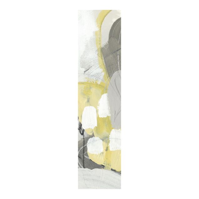 Sliding panel curtains set - Lemons In The Mist II