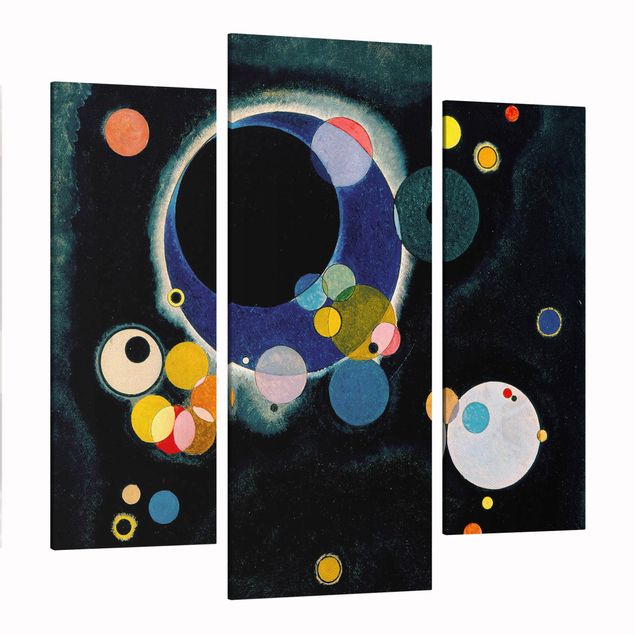 Print on canvas 3 parts - Wassily Kandinsky - Sketch Circles