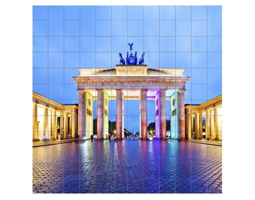 Tile sticker - Illuminated Brandenburg Gate