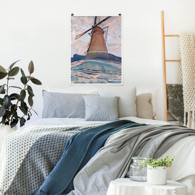 Poster art print - Piet Mondrian - Windmill
