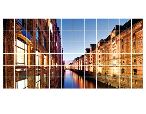 Tile sticker - Hamburg Warehouse District