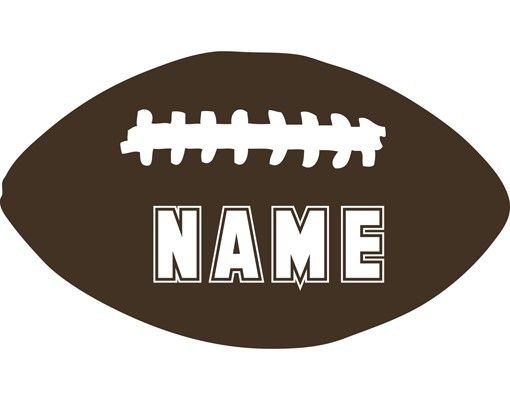 Custom text wall decals No.RS64 Customised text Football-Name