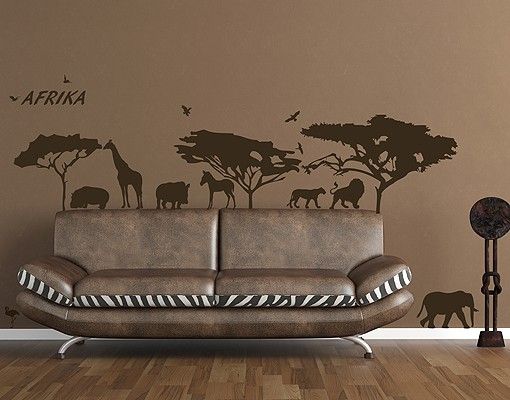 African wall stickers No.RS71 Life In The Savannah