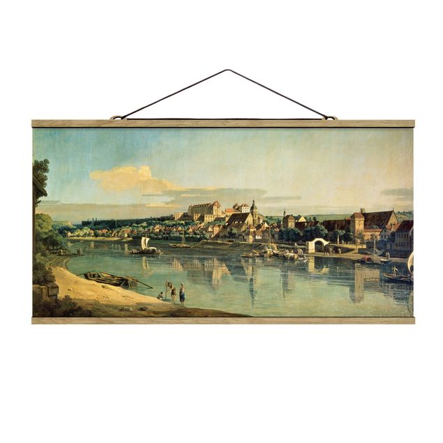 Fabric print with poster hangers - Bernardo Bellotto - View Of Pirna