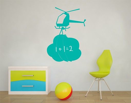 Wall stickers blackboard No.AC83 Helicopter