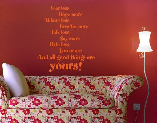 Wall decals quotes No.EK100 All Good Things