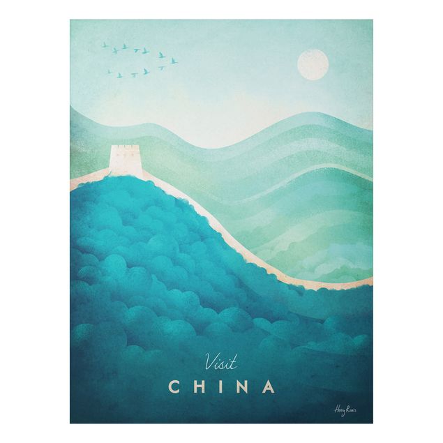 Print on aluminium - Travel Poster - China